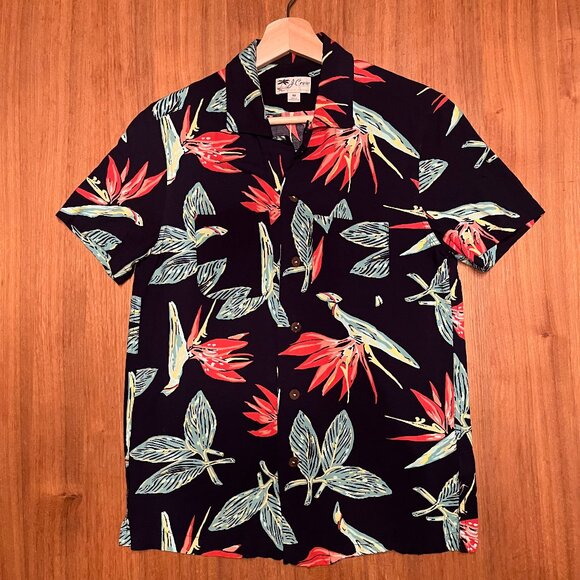 J. Crew Mens XS Bird of Paradise Wrinkle-Resistant Hawaiian Shirt, Worn Twice. - Picture 1 of 1